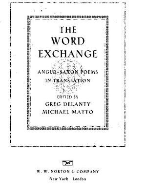 خرید و دانلود نسخه کامل کتاب The Word Exchange: Anglo-Saxon Poems in Translation