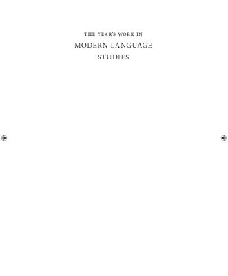 خرید و دانلود نسخه کامل کتاب The year’s work in modern language studies