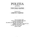 خرید و دانلود نسخه کامل کتاب Theodorakis. Politia (City) for solo guitar (Guitar Scores)