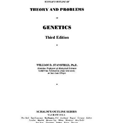 خرید و دانلود نسخه کامل کتاب Theory and problems of genetics