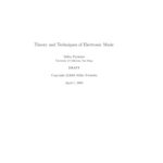 خرید و دانلود نسخه کامل کتاب Theory and Techniques of Electronic Music