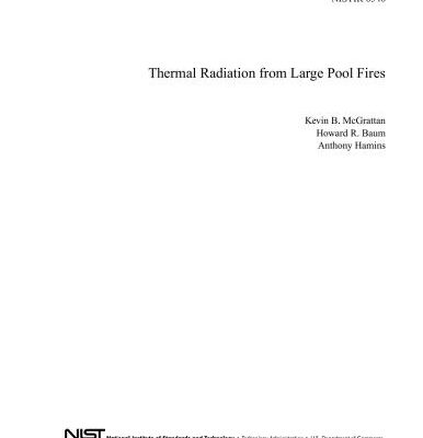 خرید و دانلود نسخه کامل کتاب Thermal Radiation from Large Pool Fires
