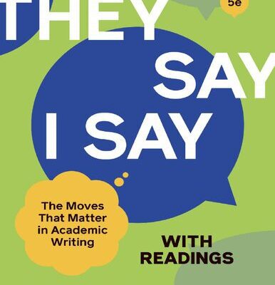 خرید و دانلود نسخه کامل کتاب “They Say / I Say” with Readings Fifth Edition