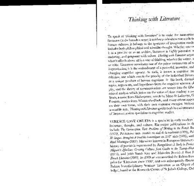 خرید و دانلود نسخه کامل کتاب Thinking with Literature. Towards a Cognitive Criticism