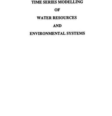 خرید و دانلود نسخه کامل کتاب Time Series Modelling of Water Resources and Environmental Systems