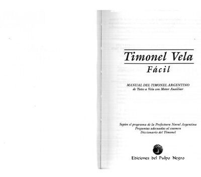 خرید و دانلود نسخه کامل کتاب Timonel vela fácil manual del timonel argentino de yates a vela con motor auxiliar