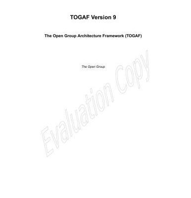 خرید و دانلود نسخه کامل کتاب TOGAF. The Open Group Architecture Framework. Version 9. English version