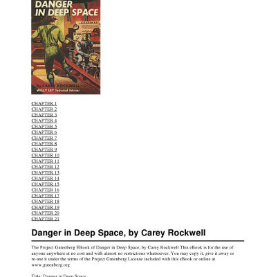 خرید و دانلود نسخه کامل کتاب Tom Corbett, Space Cadet, Book 02, Danger in Deep Space