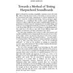 خرید و دانلود نسخه کامل کتاب Towards a method of testing harpsichord soundboards