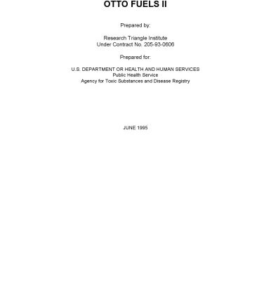 خرید و دانلود نسخه کامل کتاب Toxicological profiles – Otto Fuels Ii