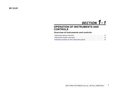 خرید و دانلود نسخه کامل کتاب Toyota. Toyota Yaris с 2007 Owners Manual (OM52700U)