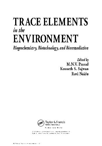 خرید و دانلود نسخه کامل کتاب TRACE ELEMENTS in the ENVIRONMENT – Biogeochemistry Biotechnology and Bioremediation_68e3c5c40d29a.jpeg خرید و دانلود نسخه کامل کتاب TRACE ELEMENTS in the ENVIRONMENT – Biogeochemistry Biotechnology and Bioremediation