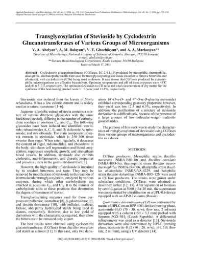 خرید و دانلود نسخه کامل کتاب Transglycosylation of Stevioside by Cyclodextrin Glucanotransferases of Various Groups of Microorganisms_68e8f7d59d94b.jpeg خرید و دانلود نسخه کامل کتاب Transglycosylation of Stevioside by Cyclodextrin Glucanotransferases of Various Groups of Microorganisms