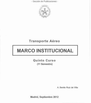 خرید و دانلود نسخه کامل کتاب Transporte Aéreo. Marco Institucional