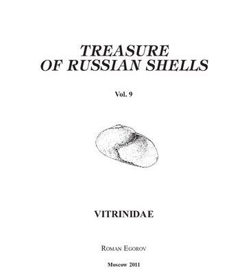 خرید و دانلود نسخه کامل کتاب Treasure of Russian shells. Vitridae