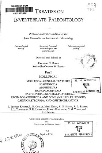 خرید و دانلود نسخه کامل کتاب Treatise on Invertebrate Paleontology – Part I Mollusca 1 – Amphineura to Gastropoda_68e8b328a42de.jpeg خرید و دانلود نسخه کامل کتاب Treatise on Invertebrate Paleontology – Part I Mollusca 1 – Amphineura to Gastropoda