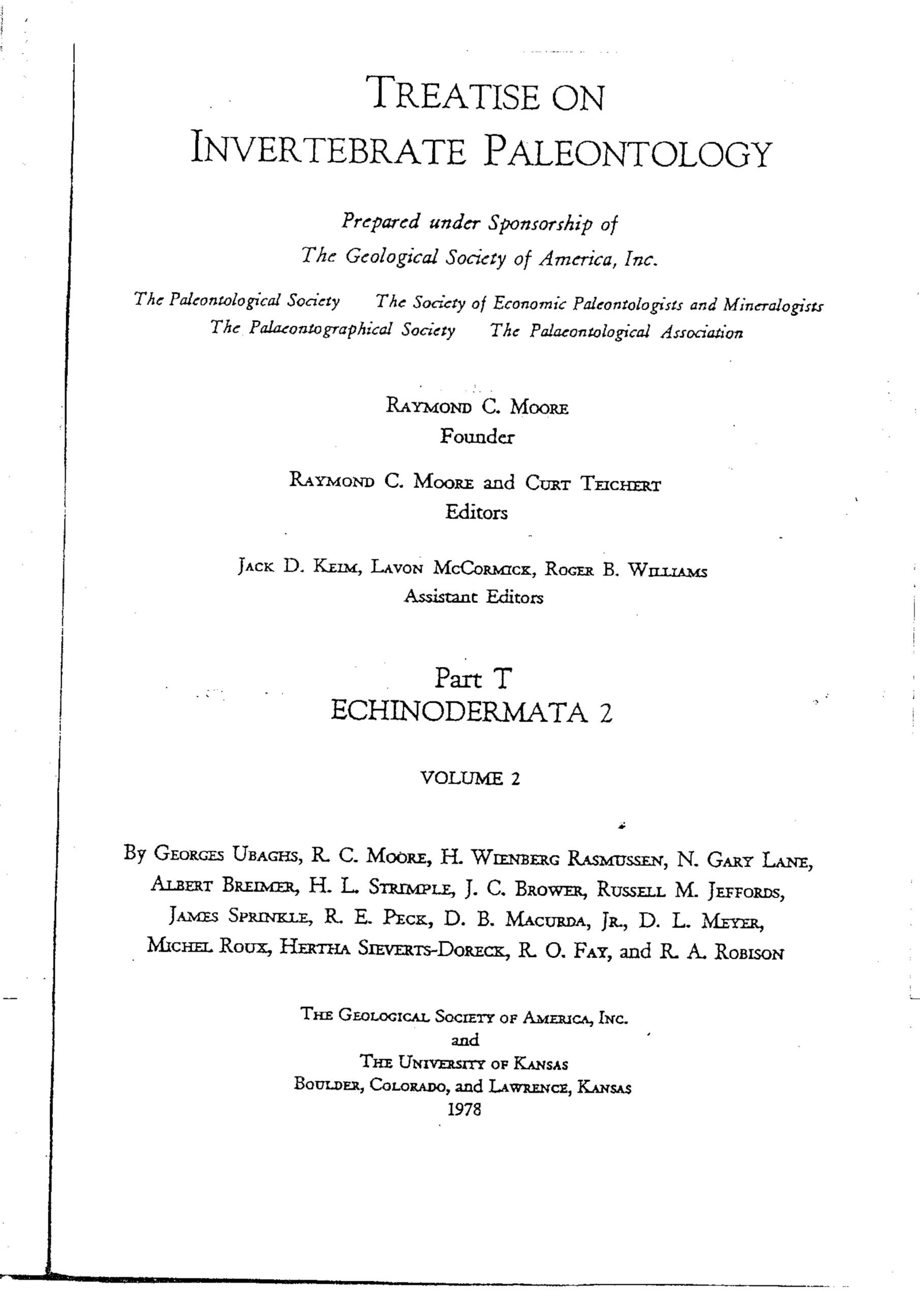 خرید و دانلود نسخه کامل کتاب Treatise on Invertebrate Paleontology – Part T – Echinodermata 2_68e8b6de210b9.jpeg خرید و دانلود نسخه کامل کتاب Treatise on Invertebrate Paleontology – Part T – Echinodermata 2