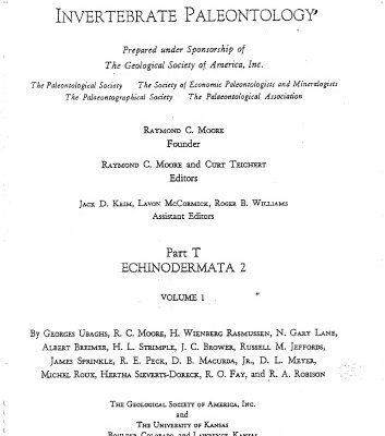 خرید و دانلود نسخه کامل کتاب Treatise on Invertebrate Paleontology – Part T – Echinodermata 2