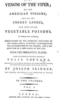خرید و دانلود نسخه کامل کتاب Treatise on the Venom of The Viper, on the American Poisons, and on the Cherry Laurel, and some other vegetable poisons