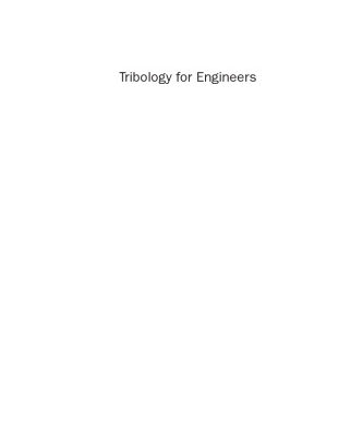خرید و دانلود نسخه کامل کتاب Tribology for Engineers: A Practical Guide (Woodhead Publishing in Mechanical Engineering)