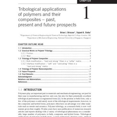 خرید و دانلود نسخه کامل کتاب Tribology of Polymeric Nanocomposites. Friction and Wear of Bulk Materials and Coatings