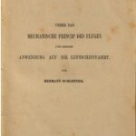خرید و دانلود نسخه کامل کتاب Über das mechanische Princip [Prinzip] des Fliegens und dessen Anwendung auf die Luftschifffahrt