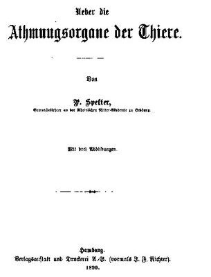 خرید و دانلود نسخه کامل کتاب Über die Atmungsorgane der Tiere