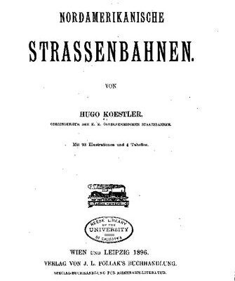 خرید و دانلود نسخه کامل کتاب Über nordamerikanische Straßenbahnen