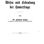 خرید و دانلود نسخه کامل کتاب Über Wesen und Bedeutung der Homerfrage