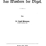 خرید و دانلود نسخه کامل کتاب Ueber das Wandern der Vögel