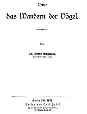 خرید و دانلود نسخه کامل کتاب Ueber das Wandern der Vögel