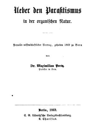 خرید و دانلود نسخه کامل کتاب Ueber den Parasitismus in der organiſchen Natur. Populär-wissenschaftlicher Vortrag, gehalten 1869 zu Bern