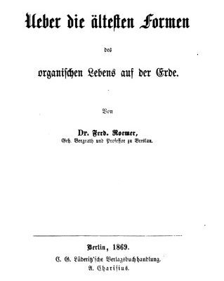 خرید و دانلود نسخه کامل کتاب Ueber die ältesten Formen des organischen Lebens auf der Erde
