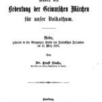 خرید و دانلود نسخه کامل کتاب Ueber die Bedeutung der Grimmschen Märchen für unser Volksthum [Volkstum]. Rede, gehalten in der Ortsgruppe Berlin des Alldeutschen Verbandes am 15. März 1895
