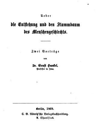 خرید و دانلود نسخه کامل کتاب Ueber die Entstehung und den Stammbaum des Menschengeschlechts. Zwei Vorträge