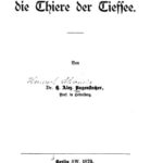 خرید و دانلود نسخه کامل کتاب Ueber die Thiere der Tiefsee