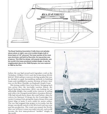 خرید و دانلود نسخه کامل کتاب Uffa Fox 1946 Olympic Sailboat Boat Firefly 12 Plan Plans
