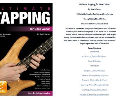 خرید و دانلود نسخه کامل کتاب Ultimate Tapping for Bass Guitar.