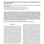 خرید و دانلود نسخه کامل کتاب Ultra precision polishing of Si3N4 ceramics using magnetorheological fluids and diamond abrasives