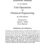 خرید و دانلود نسخه کامل کتاب Unit operations of chemical engineering  [SOLUTIONS MANUAL]