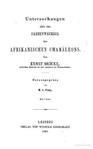 خرید و دانلود نسخه کامل کتاب Untersuchungen über den Farbenwechsel des afrikanischen Chamäleons_68e76a3fd0d99.jpeg خرید و دانلود نسخه کامل کتاب Untersuchungen über den Farbenwechsel des afrikanischen Chamäleons