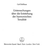 خرید و دانلود نسخه کامل کتاب Untersuchungen über die Entstehung der harmonischen Tonalität