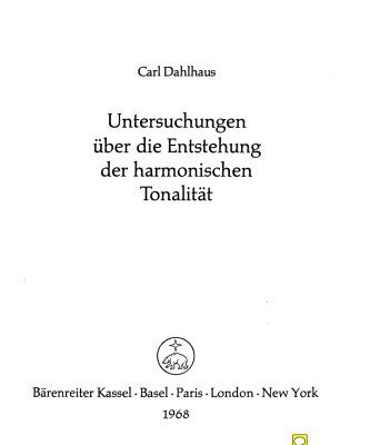 خرید و دانلود نسخه کامل کتاب Untersuchungen über die Entstehung der harmonischen Tonalität
