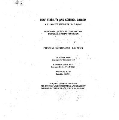 خرید و دانلود نسخه کامل کتاب USAF STABILITY AND CONTROL DATCOM
