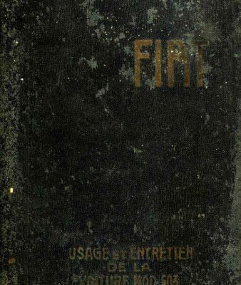 خرید و دانلود نسخه کامل کتاب Usage Et Entretien de la Voiture Fiat Modele 503