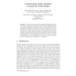 خرید و دانلود نسخه کامل کتاب Using human motion intensity as input for urban design