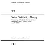 خرید و دانلود نسخه کامل کتاب Value Distribution Theory: Proceedings of the Nordic Summer School in Mathematics Held at Joensuu, Finland June 1–12, 1981