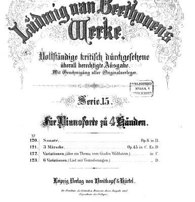 خرید و دانلود نسخه کامل کتاب Variationen über ein Thema vom Grafen von Waldstein in C