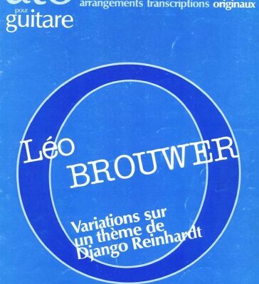 خرید و دانلود نسخه کامل کتاب Variations sur un theme de Django Reinhardt (Guitar Scores)
