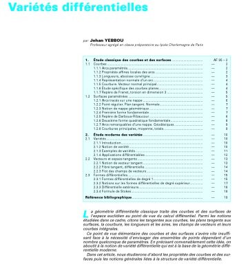 خرید و دانلود نسخه کامل کتاب Variétés différentielles